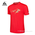 Lidong süblimasyon yeni tasarım özel logo spor tişörtleri
